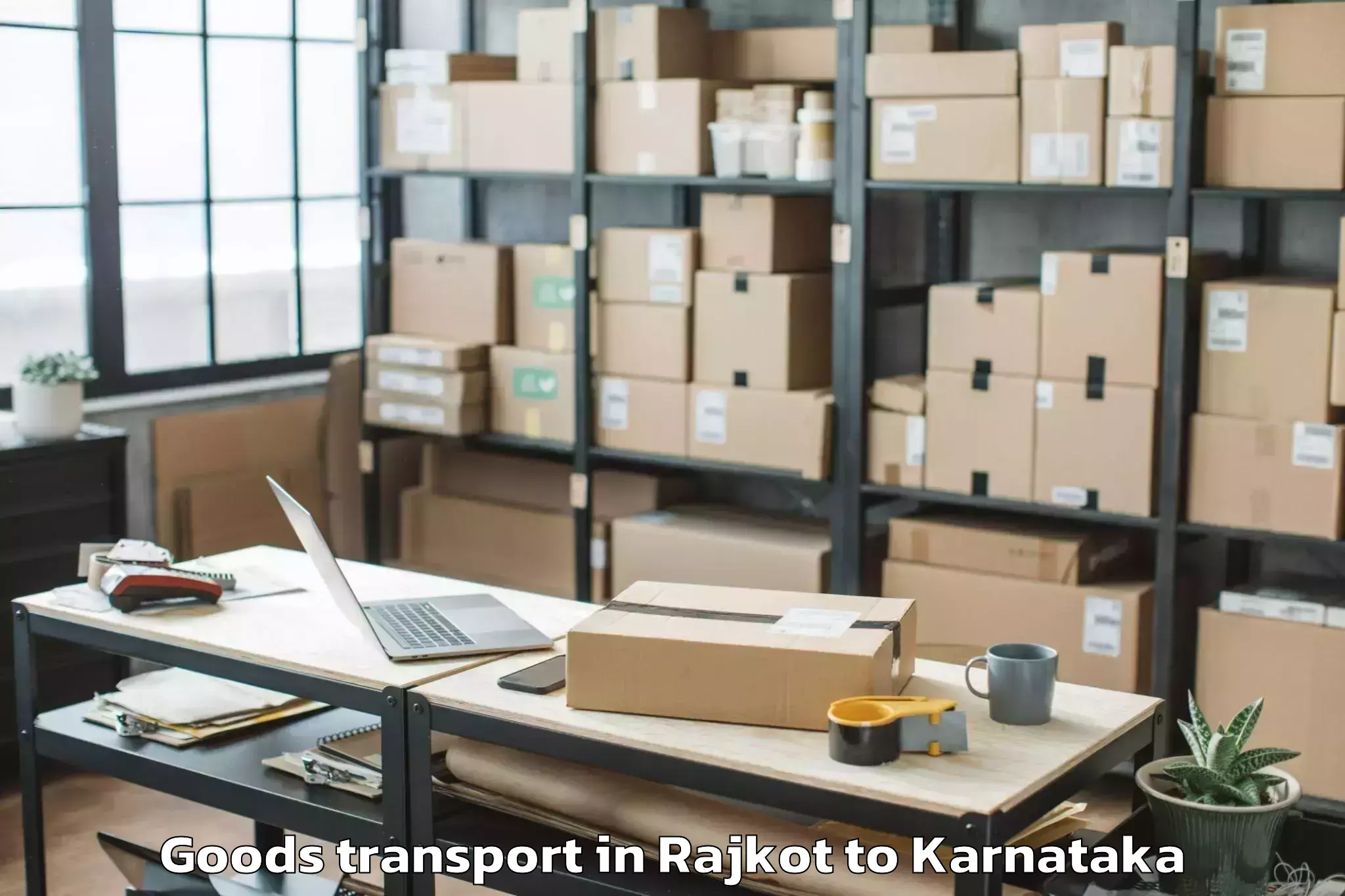 Affordable Rajkot to Alnavar Goods Transport